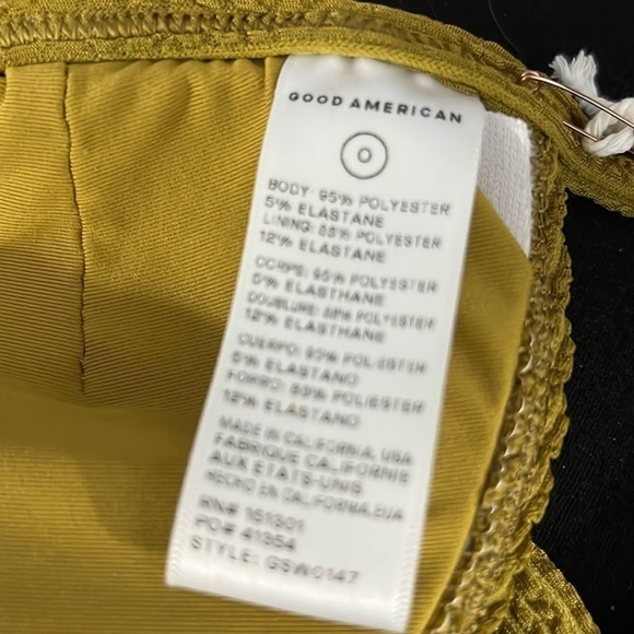 Good American Always Fits Triangle Bikini Top size 0 NWT - Picture 5 of 6